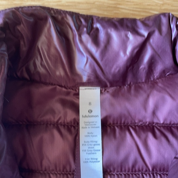 *EUC* Lululemon Pack it Down Vest - Picture 7 of 9